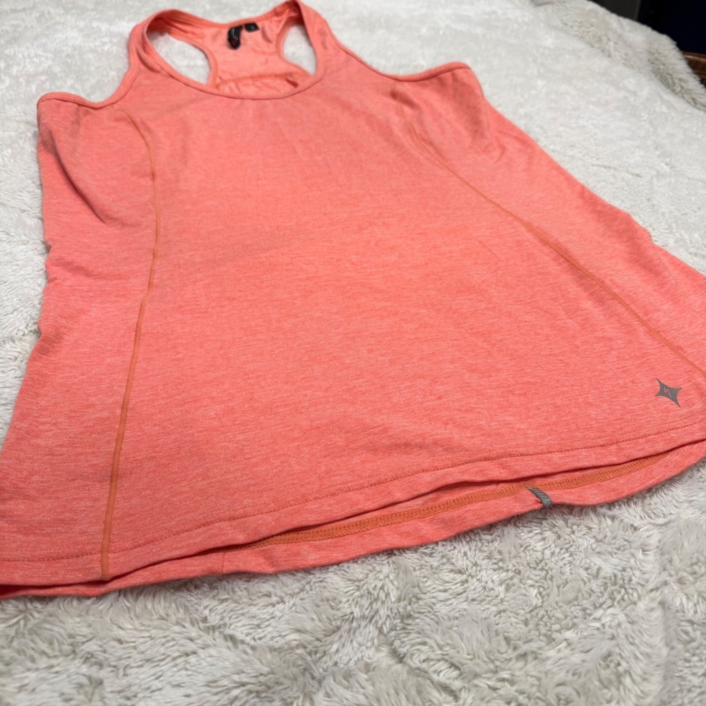 Specialized Shasta Tank Women L Coral Racerback Cycling Rear Zip Pocket Gorpcore - Picture 10 of 10